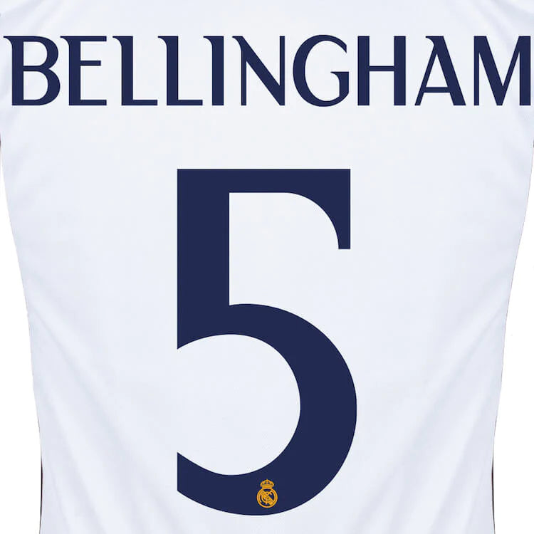 REAL MADRID 23/24 BELLINGHAM #5 HOME NAVY SET- ADULTS