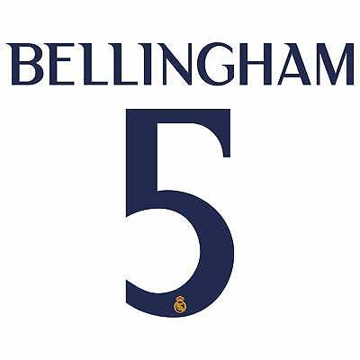 REAL MADRID 23/24 BELLINGHAM #5 HOME NAVY SET- ADULTS