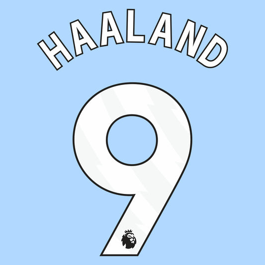 Man City Home 24/25  Haaland 9 (Premier League) Official name set