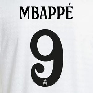 REAL MADRID MBAPPE #9 HOME 2024-25 NAME SET