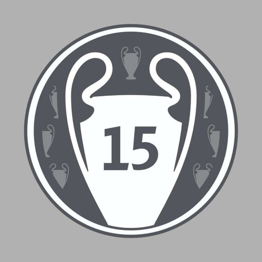 SPORTING ID UEFA CHAMPIONS LEAGUE SLEEVE BADGES FOR REAL MADRID 15